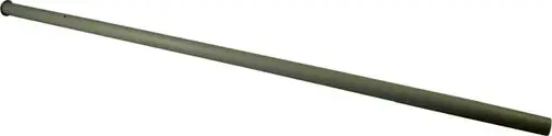 Grünes Rohr mit zylindrischer Form, das als Kaltwasserzulauf dient, in der Ausführung von Wolf. Angeschlossen in der Mitte, endender Durchmesser an einem Ende.